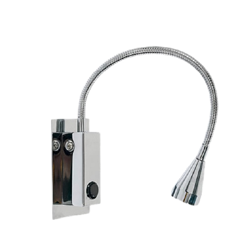 Aplique led 3W con interruptor cromo